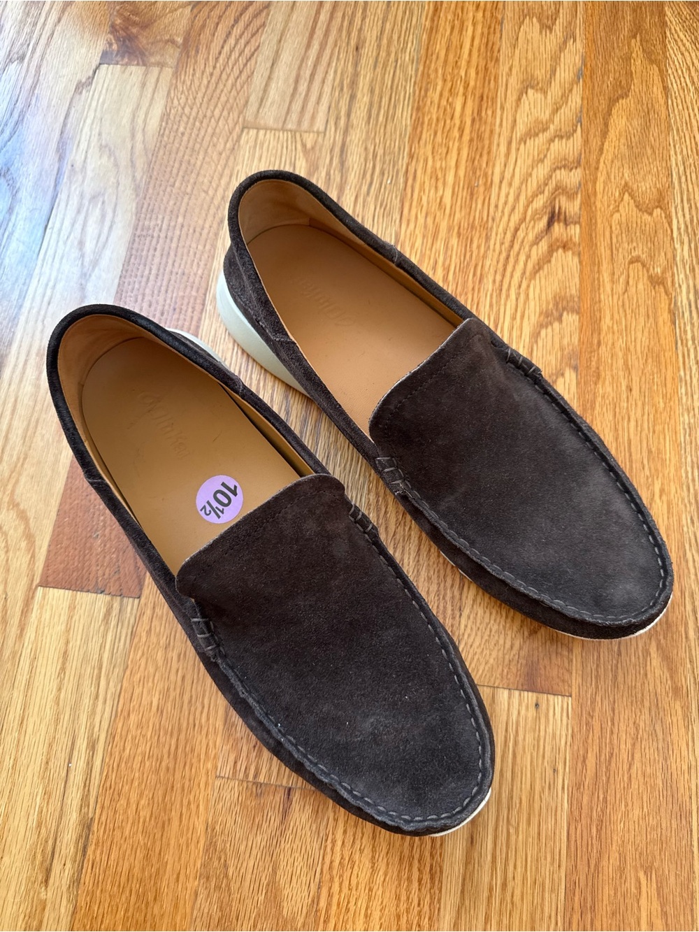 Olukai Men's Brown Suede Slip-On Loafers
